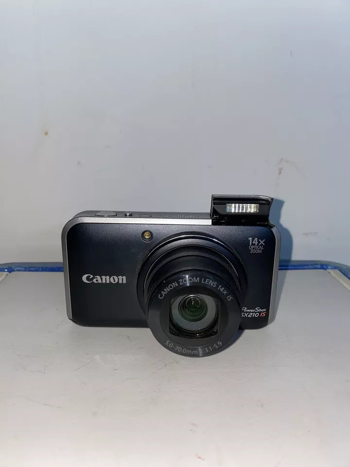 Canon PowerShot SX210 IS 14.1MP Digital Camera - Black