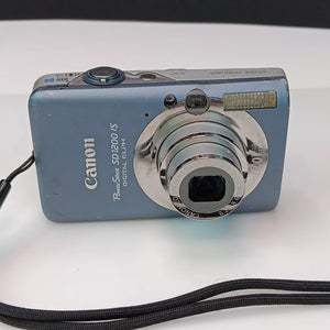 Canon PowerShot Digital ELPH SD1200 IS 10MP Blue Camera