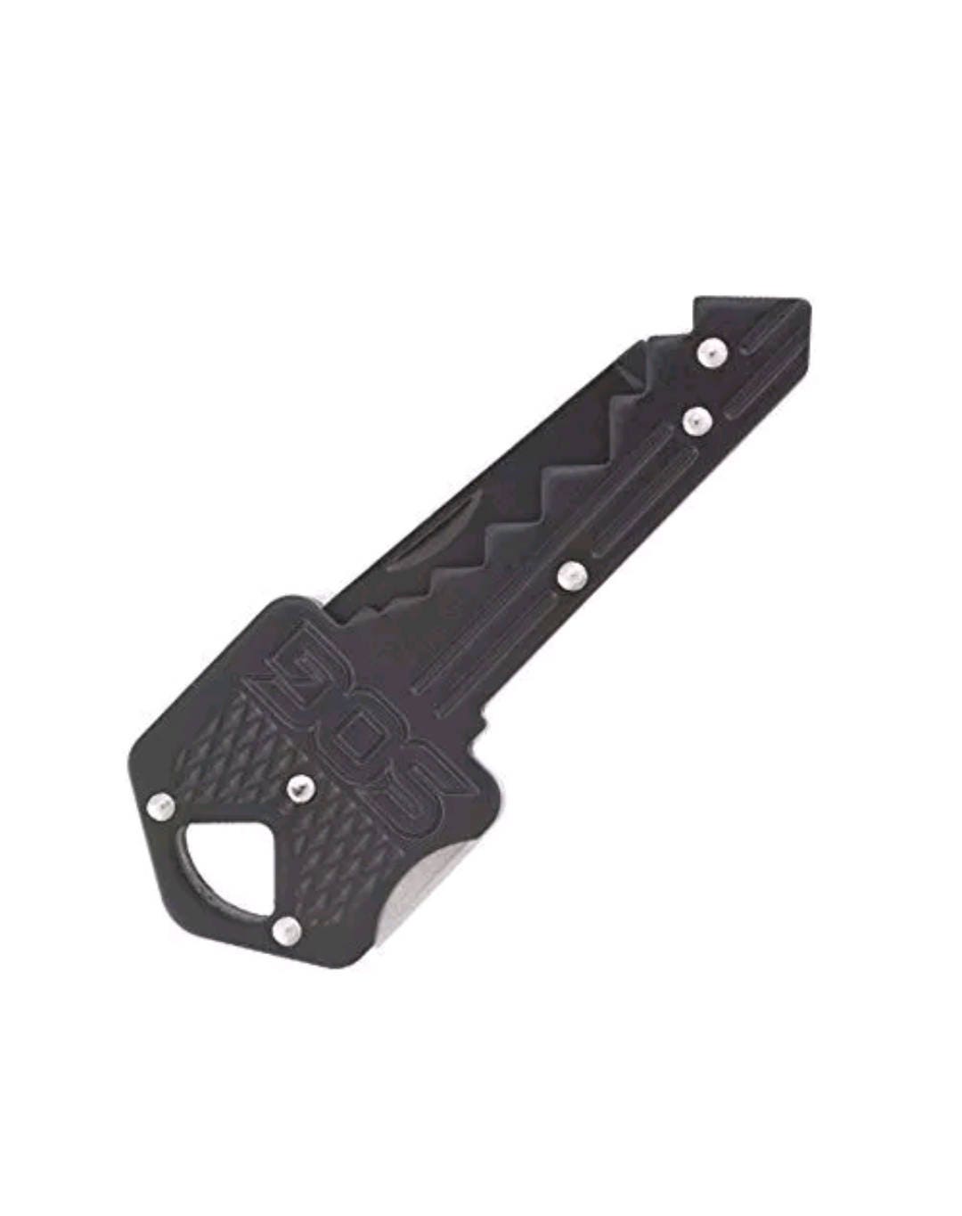 Sog Key Folding knife Key - 1.5" Blade Black Stainless steel handle Box Package Opener