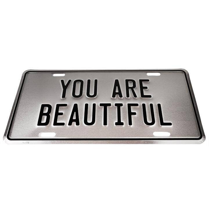 You are Beautiful Vanity Plate Gift Ideas Inspirational Decor Daily Affirmations