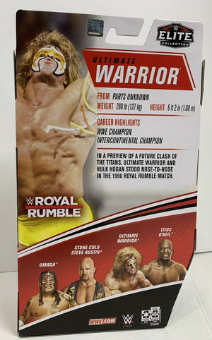 Elite collection royal rumble ultimate warrior mattel 6” wrestling wwe wwf