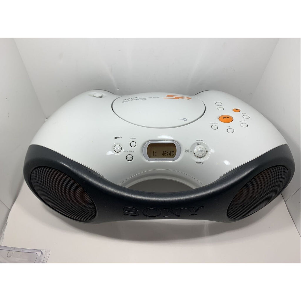 Sony ZS-X3CP cd-r cd-rw MP3 am/fm Portable Boombox Audio System