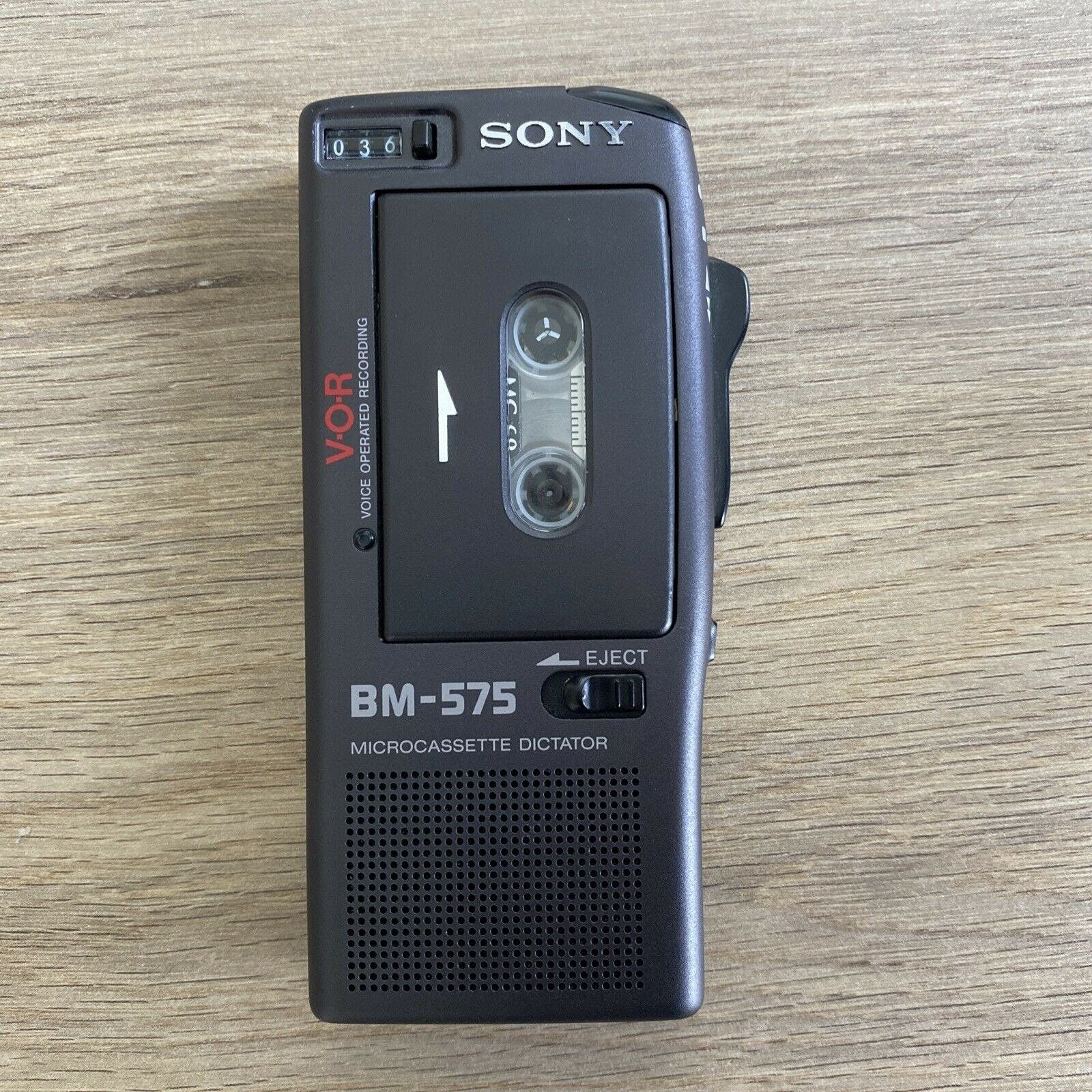 Sony BM-575 Voice-Activated Microcassette Recorder