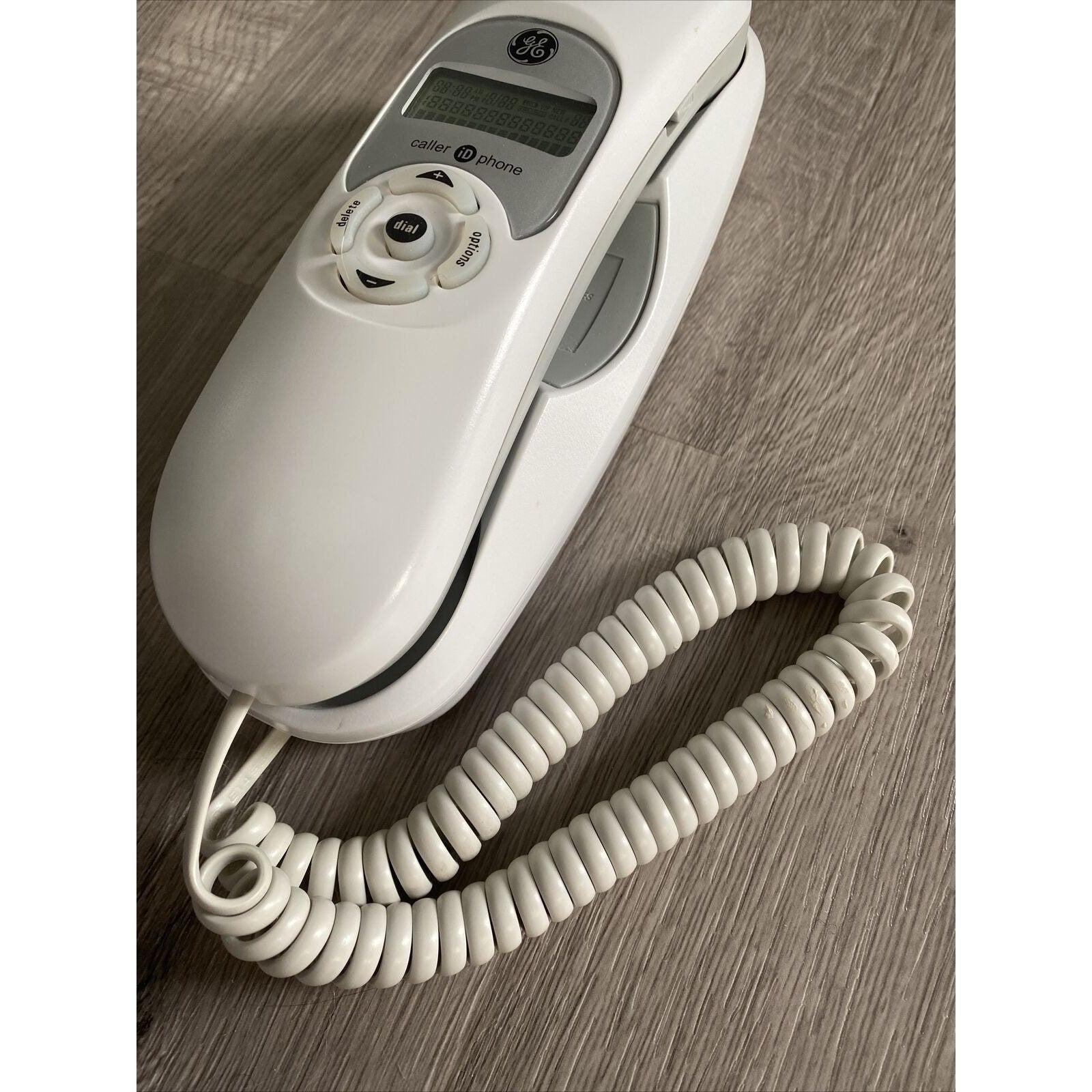 GE 29267GE1-B White Corded Caller ID Phone Wall Mountable