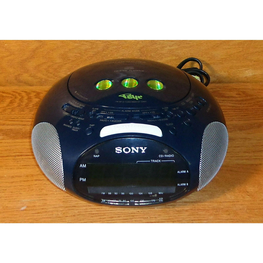 Sony Icf-Cd831 Dream Machine Psys CD Player AM/FM Radio Dual Alarm Clock Radio