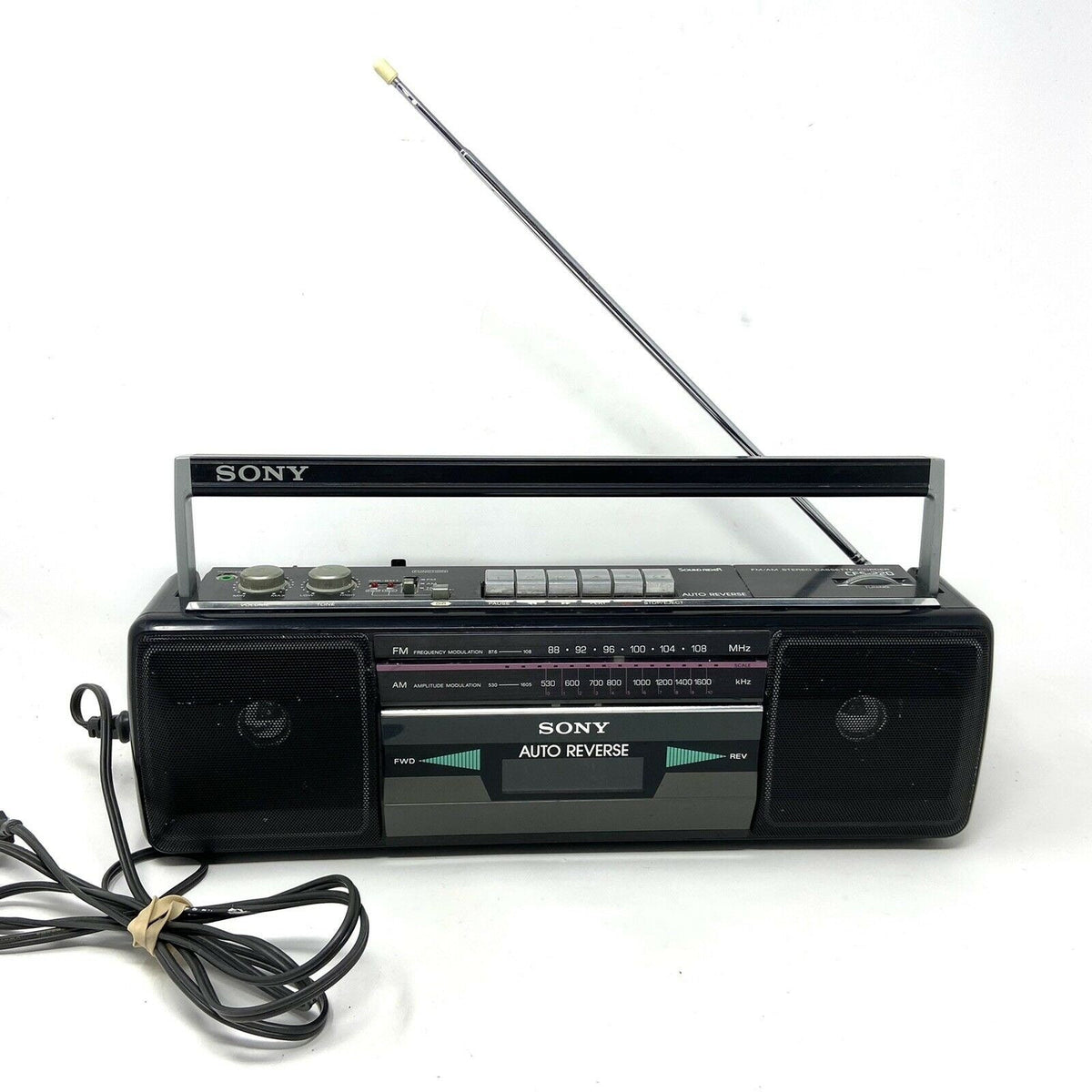 Sony Sound Rider FM/AM Cassette Radio Boombox CFS-220 – Getten Deals