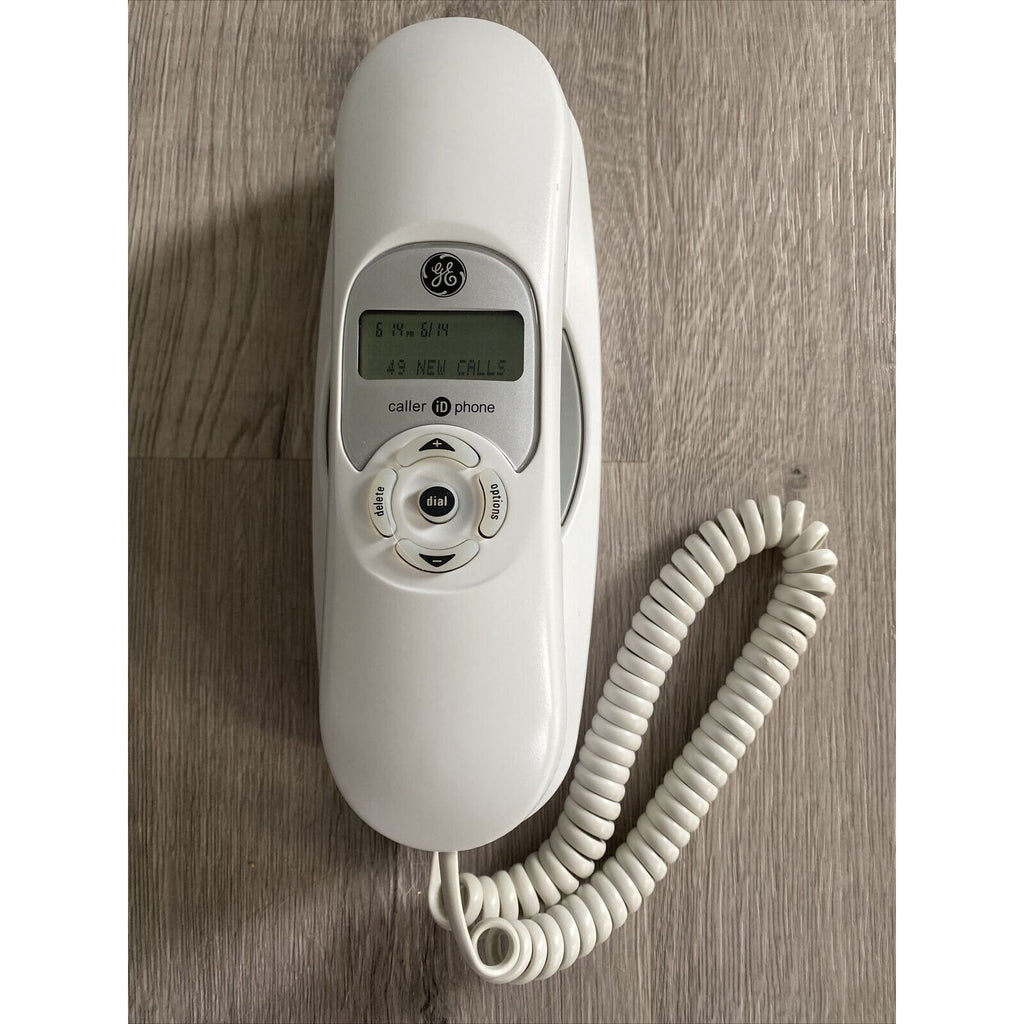 GE 29267GE1-B White Corded Caller ID Phone Wall Mountable