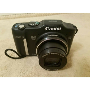 Canon PowerShot SX160 IS 16.0MP Digital Camera - Black