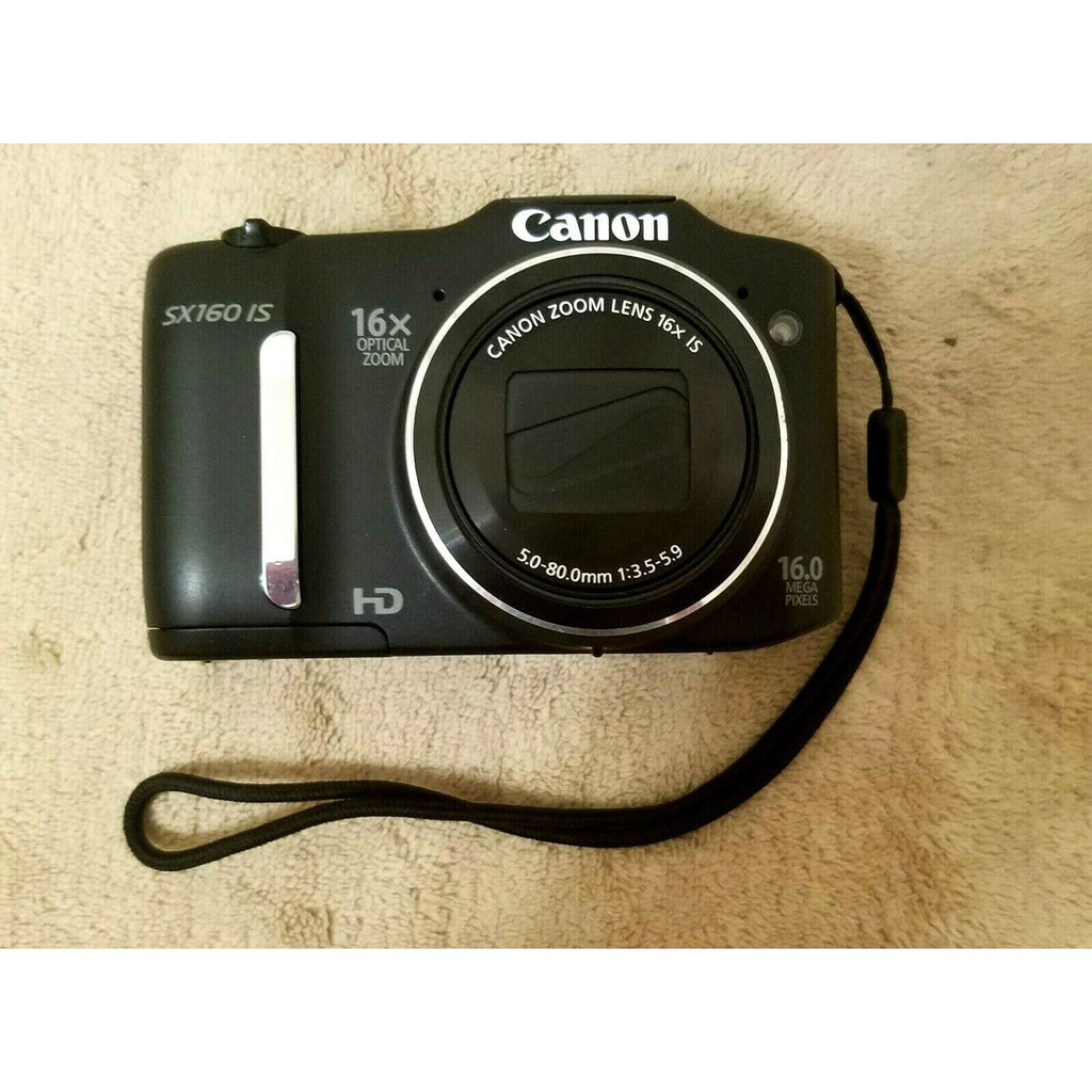 Canon PowerShot SX160 IS 16.0MP Digital Camera - Black