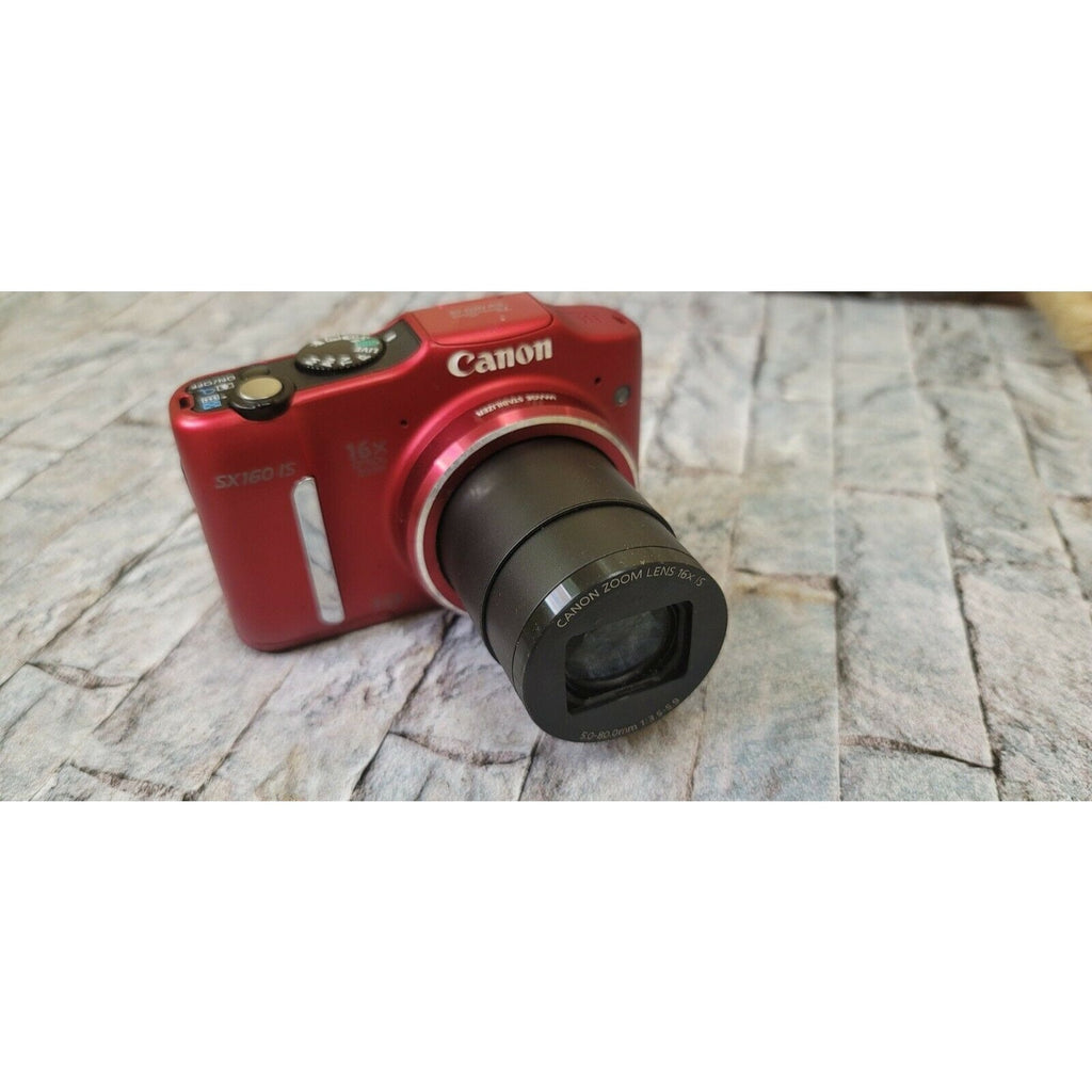 Canon PowerShot SX160 IS 16.0MP Digital Camera - Red