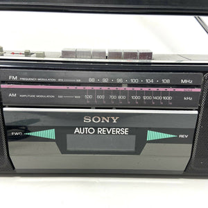 Sony Sound Rider FM/AM Cassette Radio Boombox CFS-220