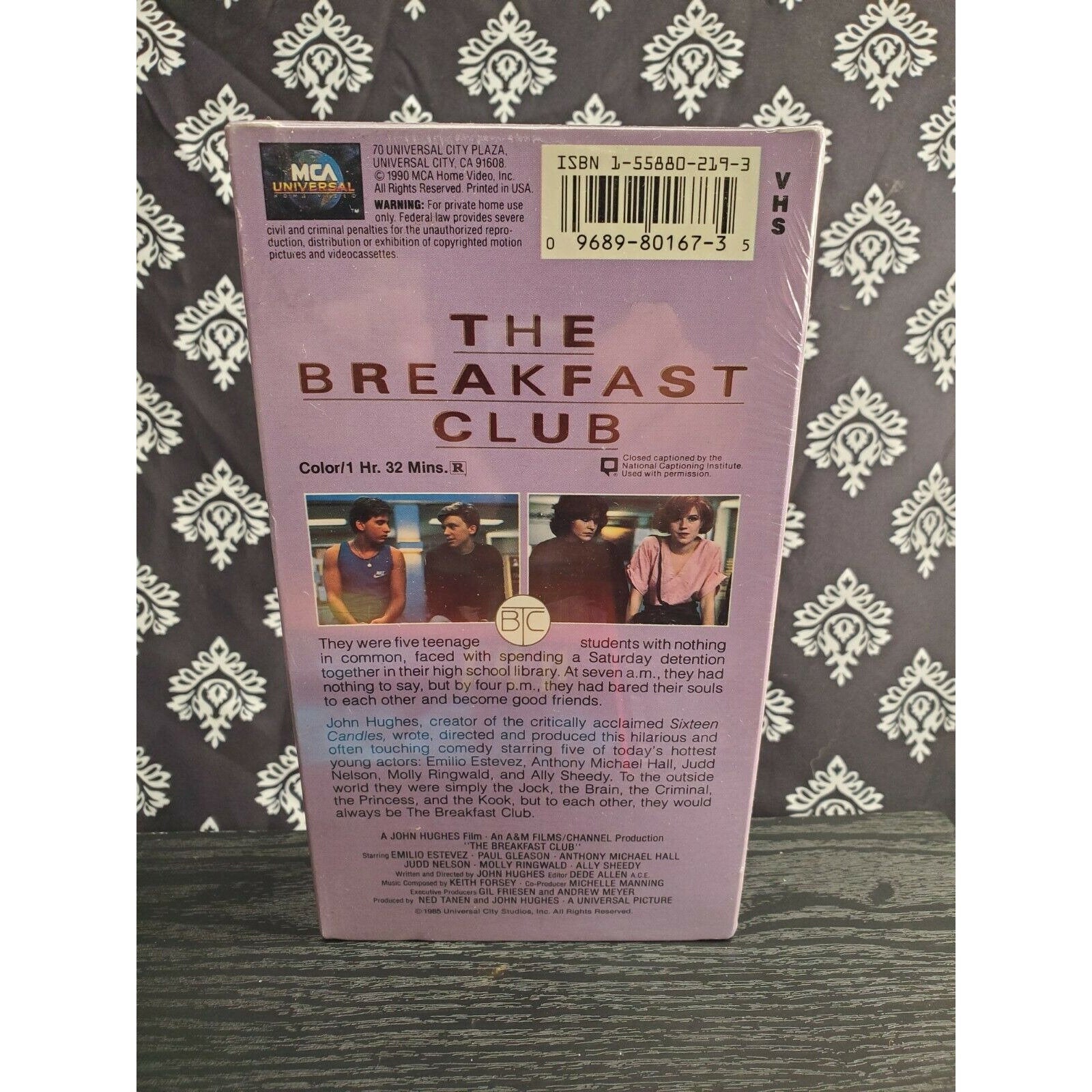 The Breakfast Club VHS 1985 MCA Universal Studios Rare