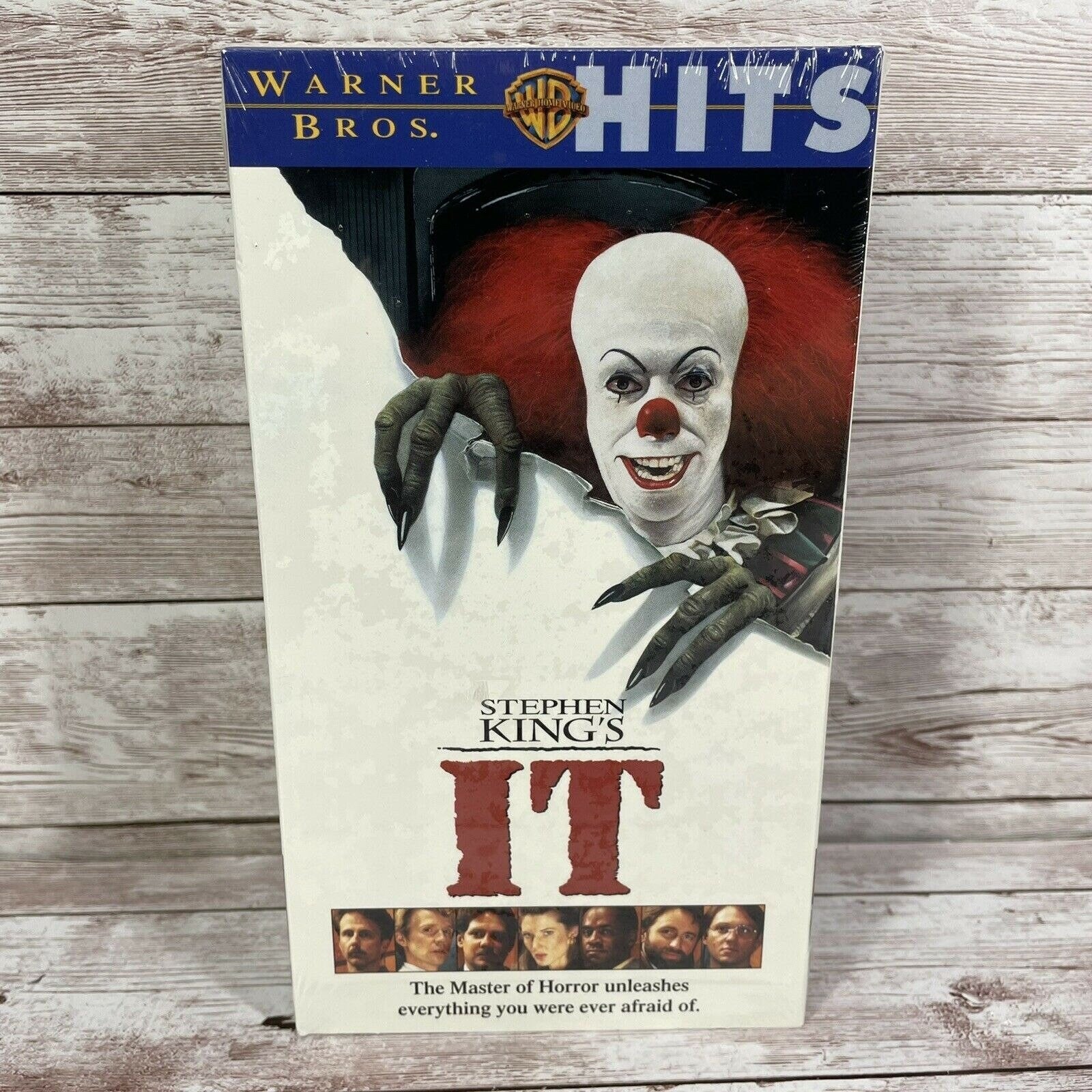 VTG Stephen King's: IT (VHS) John Ritter Not Rated 1990 16158 Sealed New Horror