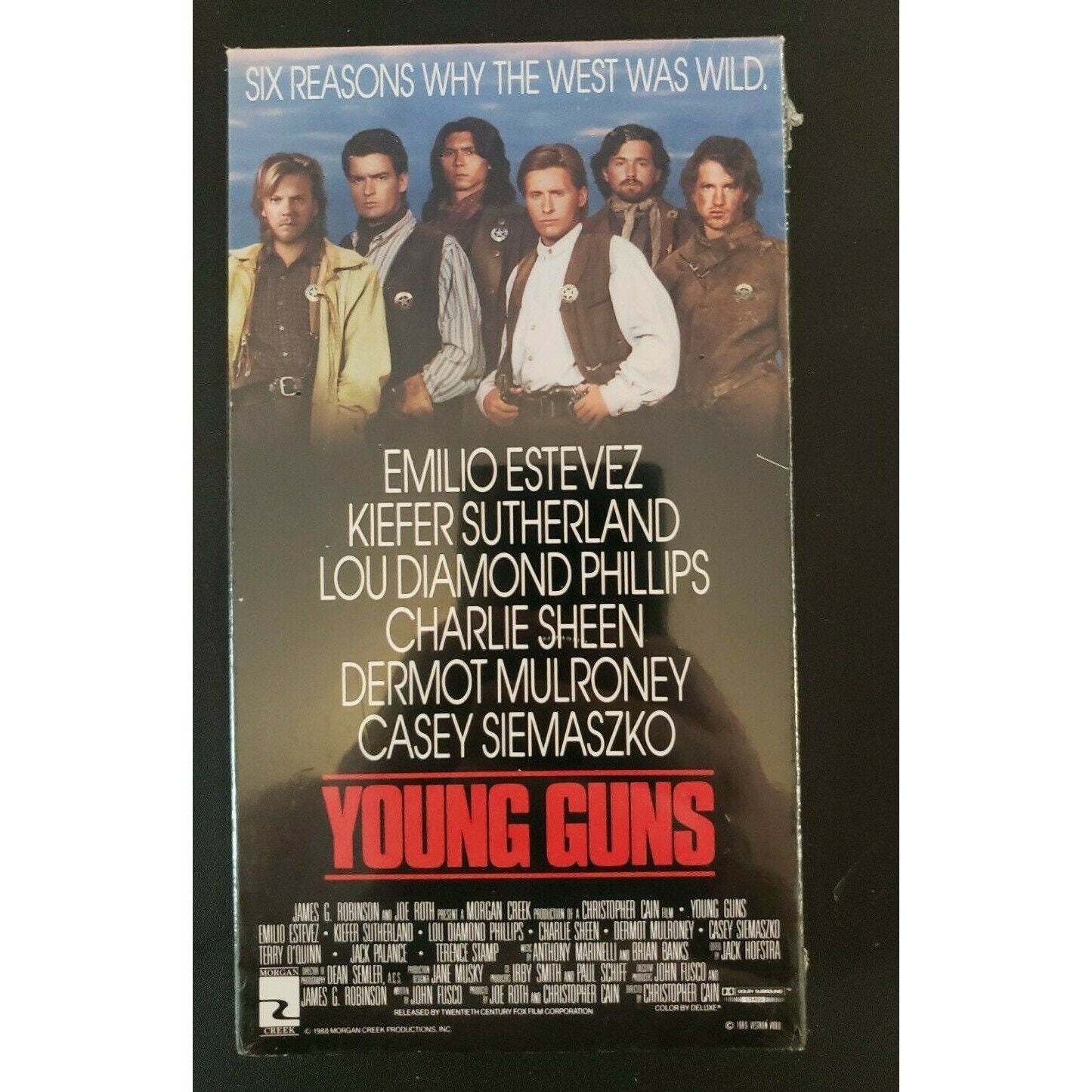 Young Guns VHS Factory Sealed- Estevez Sutherland
