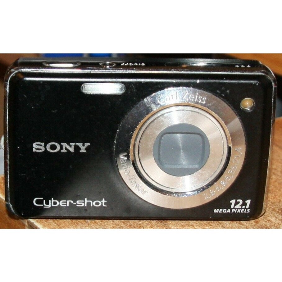 Sony Cyber-shot DSC-W230 12.1MP 4x Zoom Carl Zeiss Black Digital