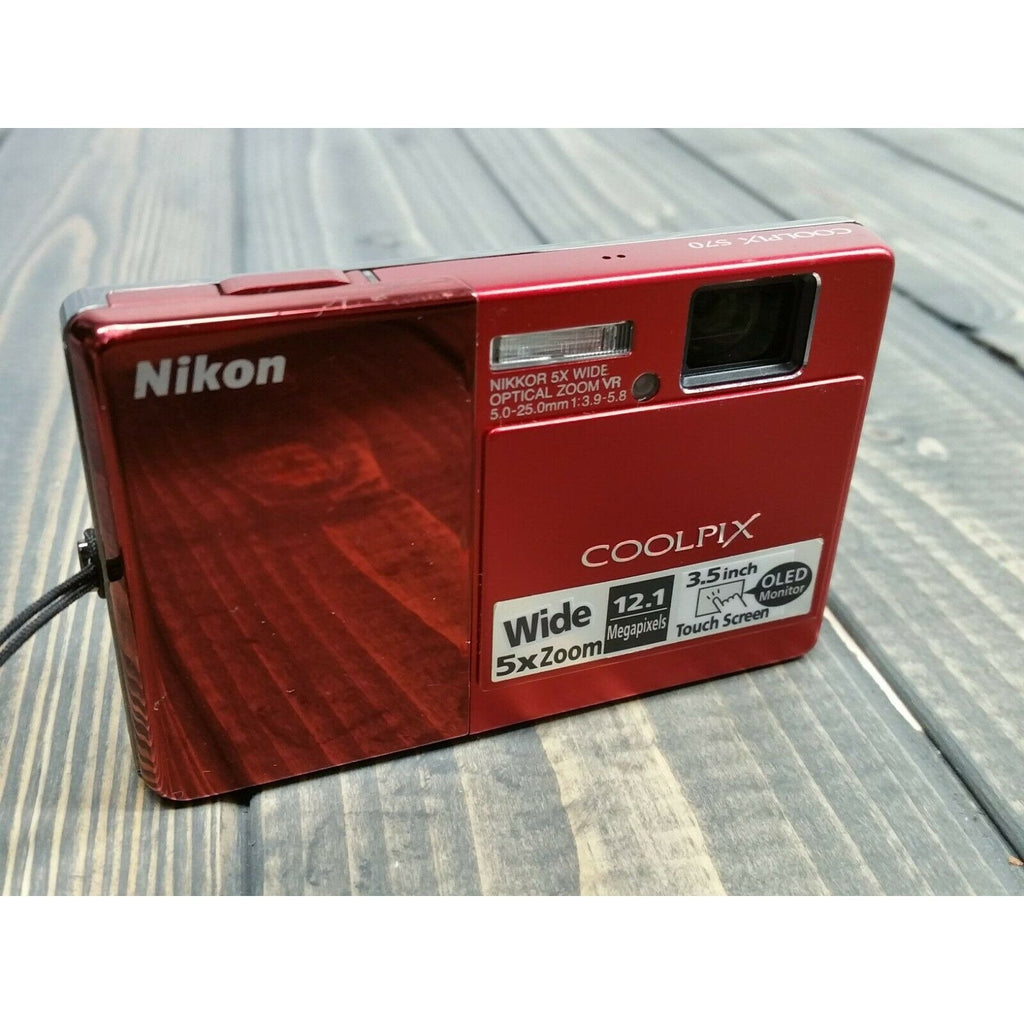 Nikon Coolpix S70 Digital Point-and-Shoot Camera Red