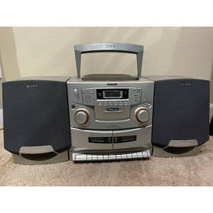 Sony Cfd-ZW755 Stereo System Boombox CD/Dual Cassette/ AM/FM Radio