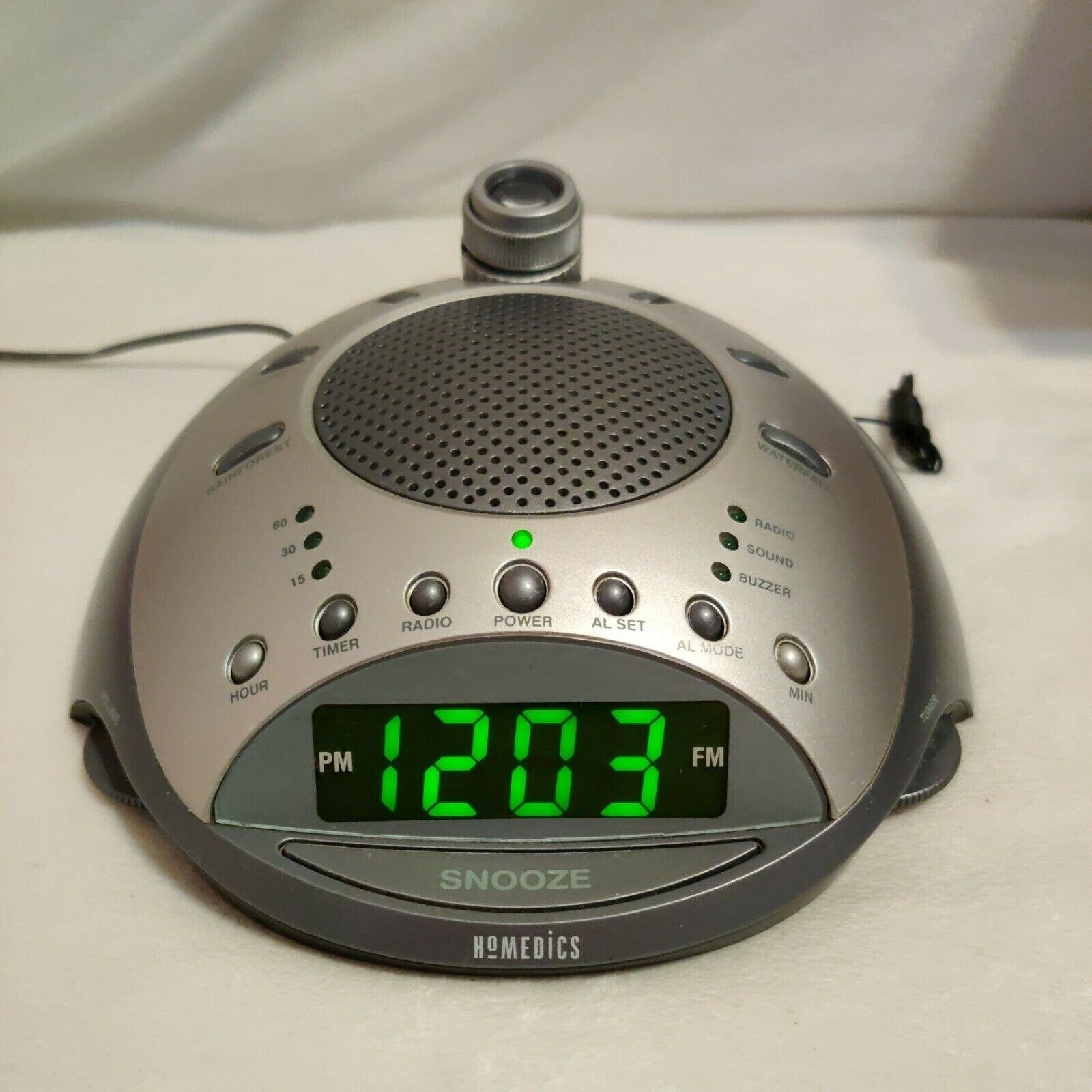 HoMedics SS-4000 Sound Spa Classic Deluxe Clock Radio & Sound Machine with Time