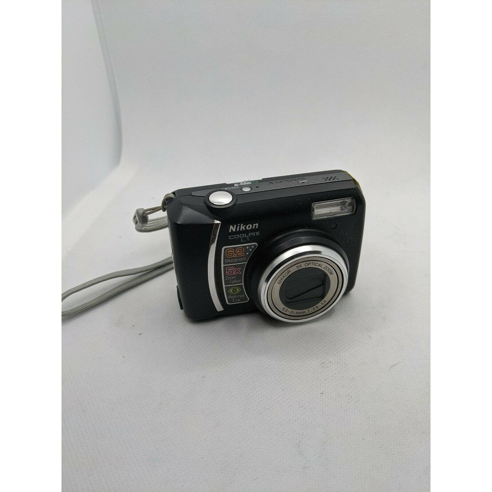 Nikon COOLPIX L1 6.2MP Pocket Point Shoot Digital Camera - Black