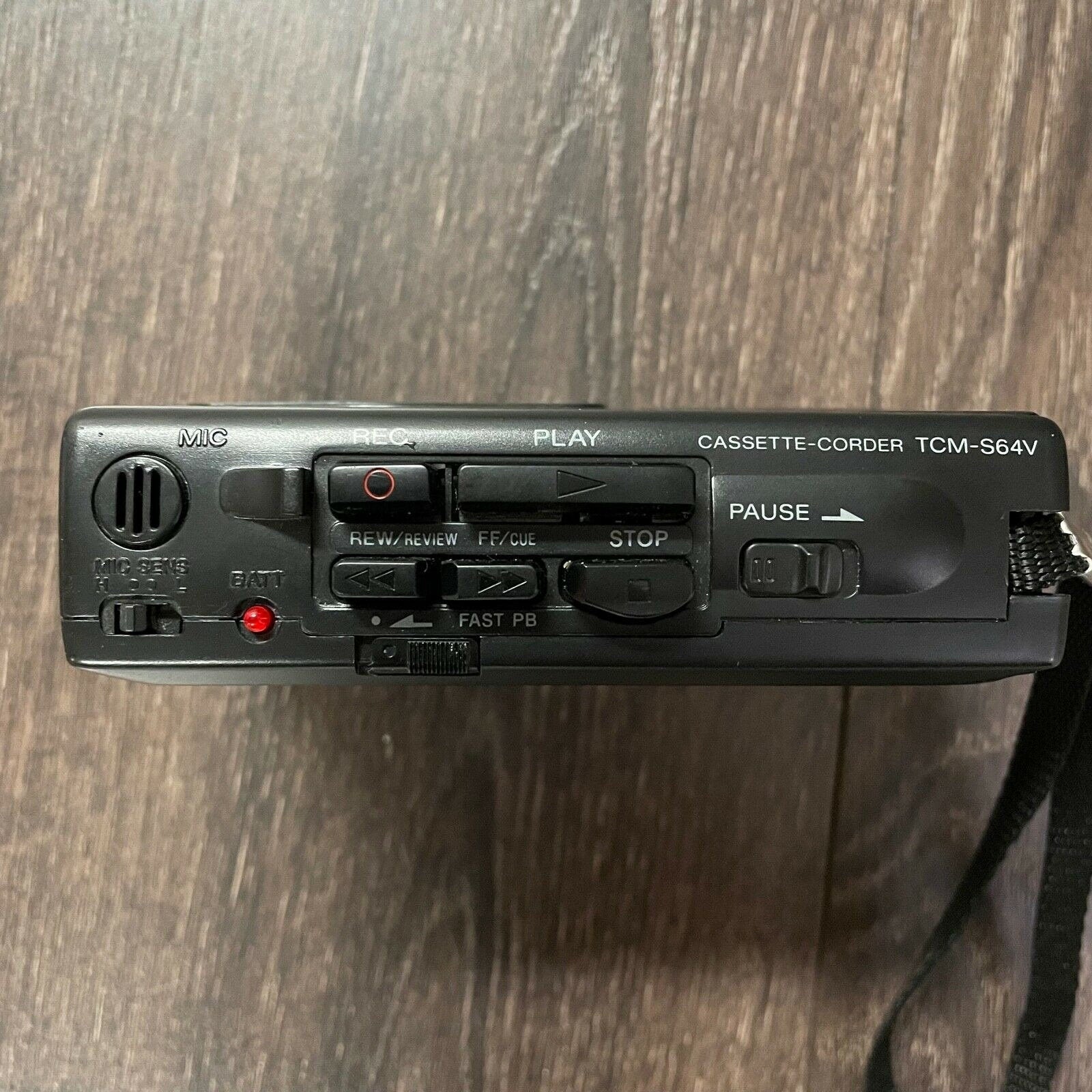 Sony TCM-S64V VOR Cassette Tape Recorder Handheld Voice Operated Walkman