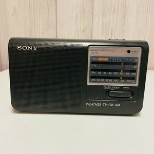 Sony ICF-36 Weather TV Fm Am 4 Band Portable Radio