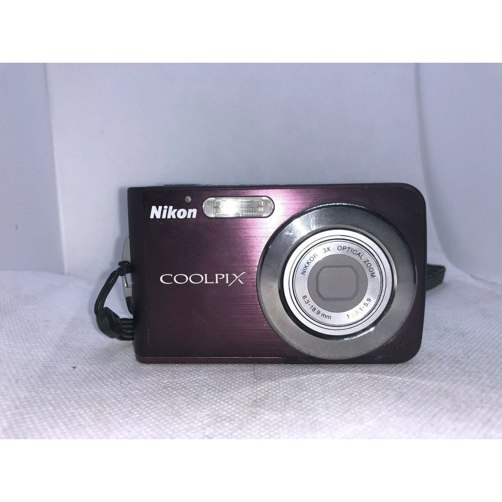 Nikon Coolpix S210 8MP Digital Camera W/ 3x Optical Zoom Brushed Plum