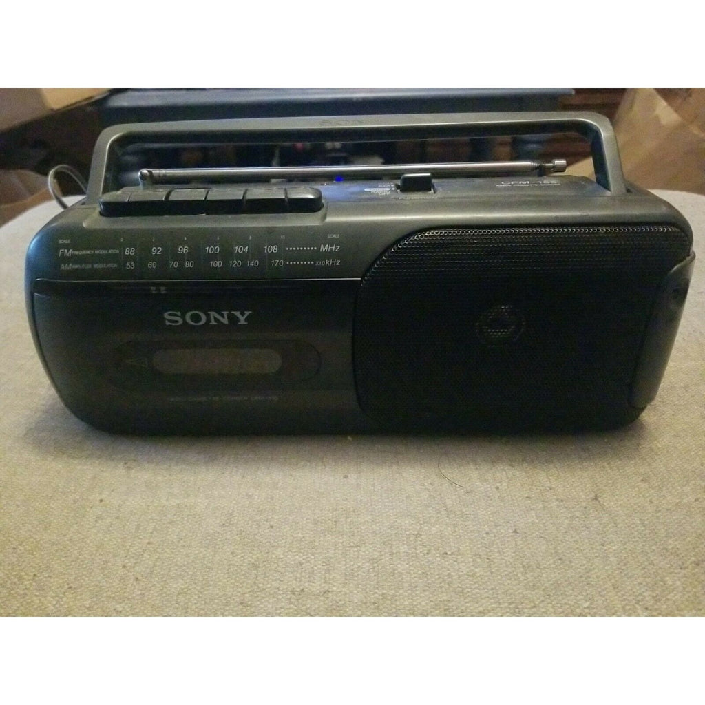 Sony CFM-155 Mini Vintage Boombox Radio AM FM Cassette Player Recorder