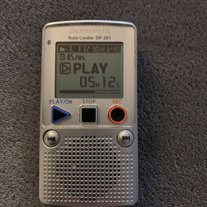 Olympus Note Corder DP-201 Digital Handheld Voice Recorder & Portable Player
