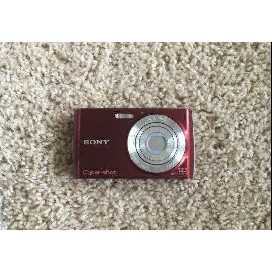 Sony Cyber-shot DSC-W510 12.1MP Digital Camera Red