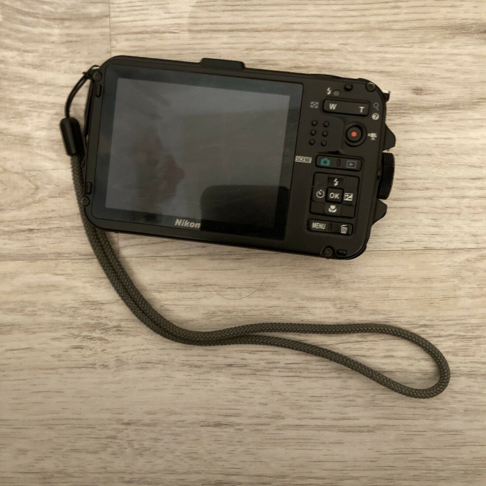 Nikon Coolpix AW100 16.0MP Digital Camera Orange Waterproof