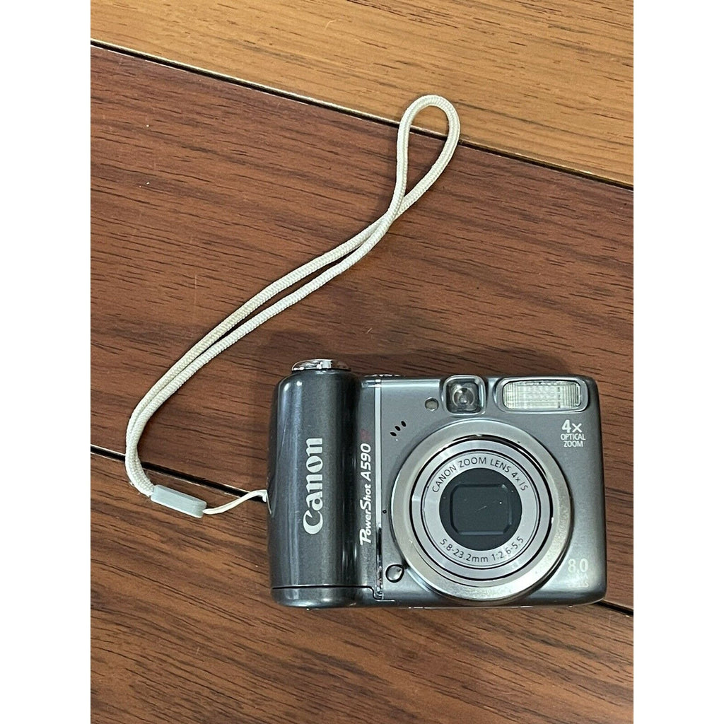 Canon PowerShot A590 IS 8.0MP 4x Optical Zoom Digital Camera - Gray
