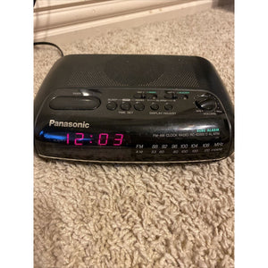 Panasonic RC-6088 Am FM Dual 2 Alarm Clock Radio RED Digital