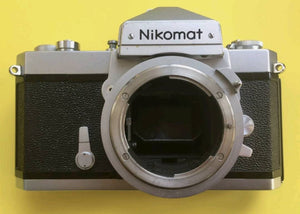 Nikon Nikomat FTN 35mm SLR Film Camera Black Silver Body