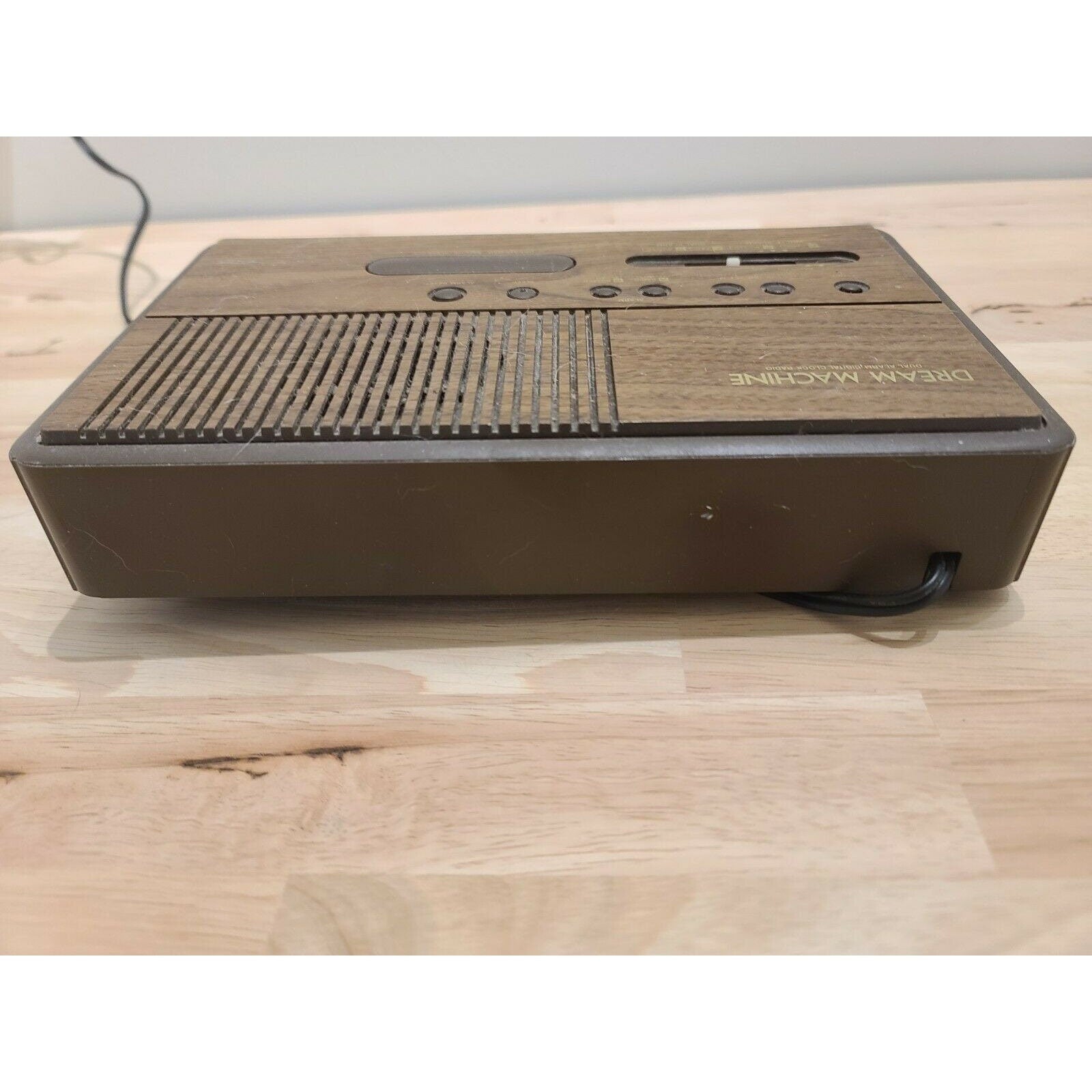 Sony Dream Machine ICF-C400 Dual Alarm Clock Radio Wood Grain