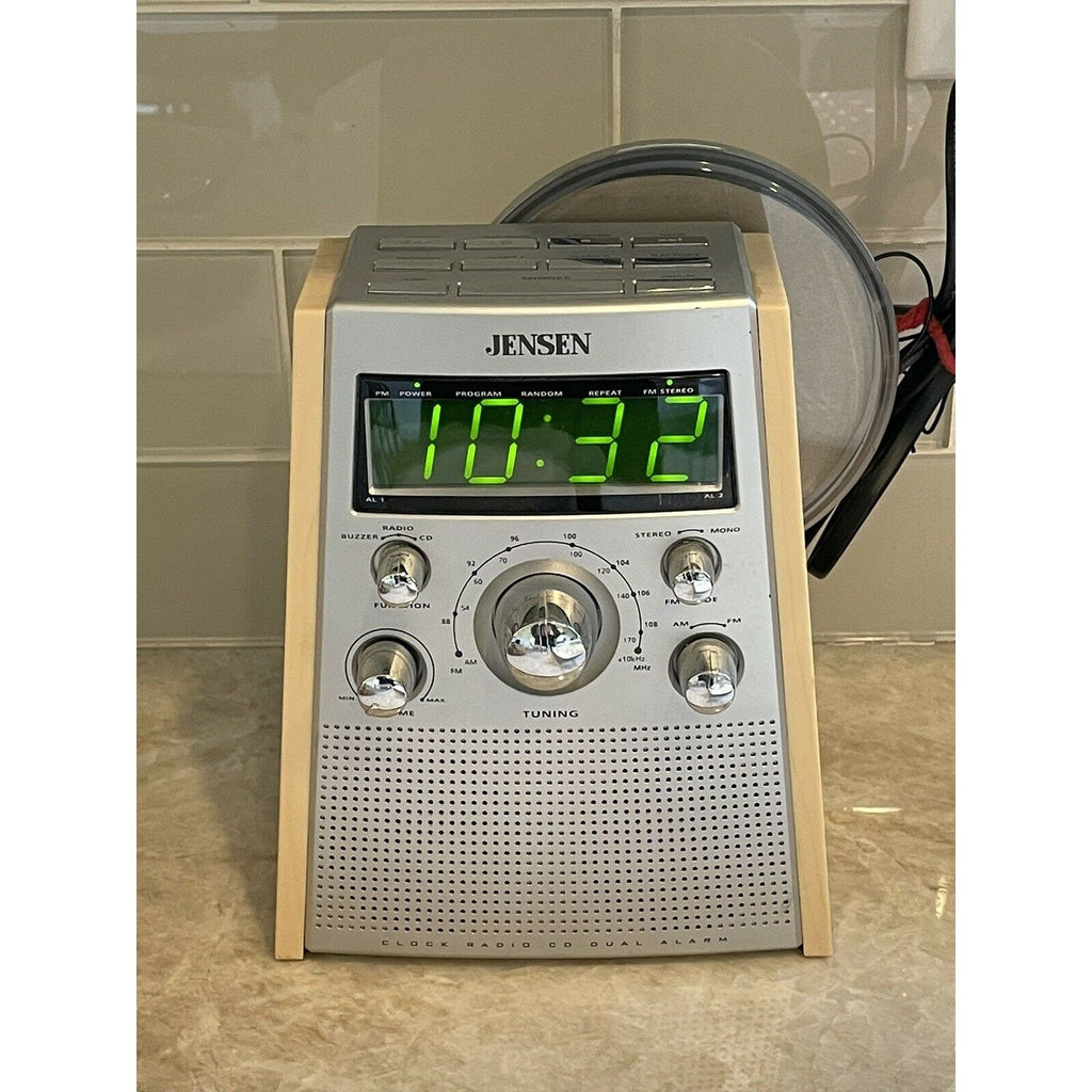 Jensen JCR 560 Dual Alarm Clock Radio CD Player