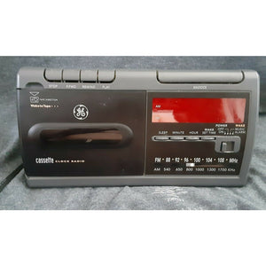 General Electric GE 7-4936A Vintage Alarm Clock AM/FM Radio Cassette Player