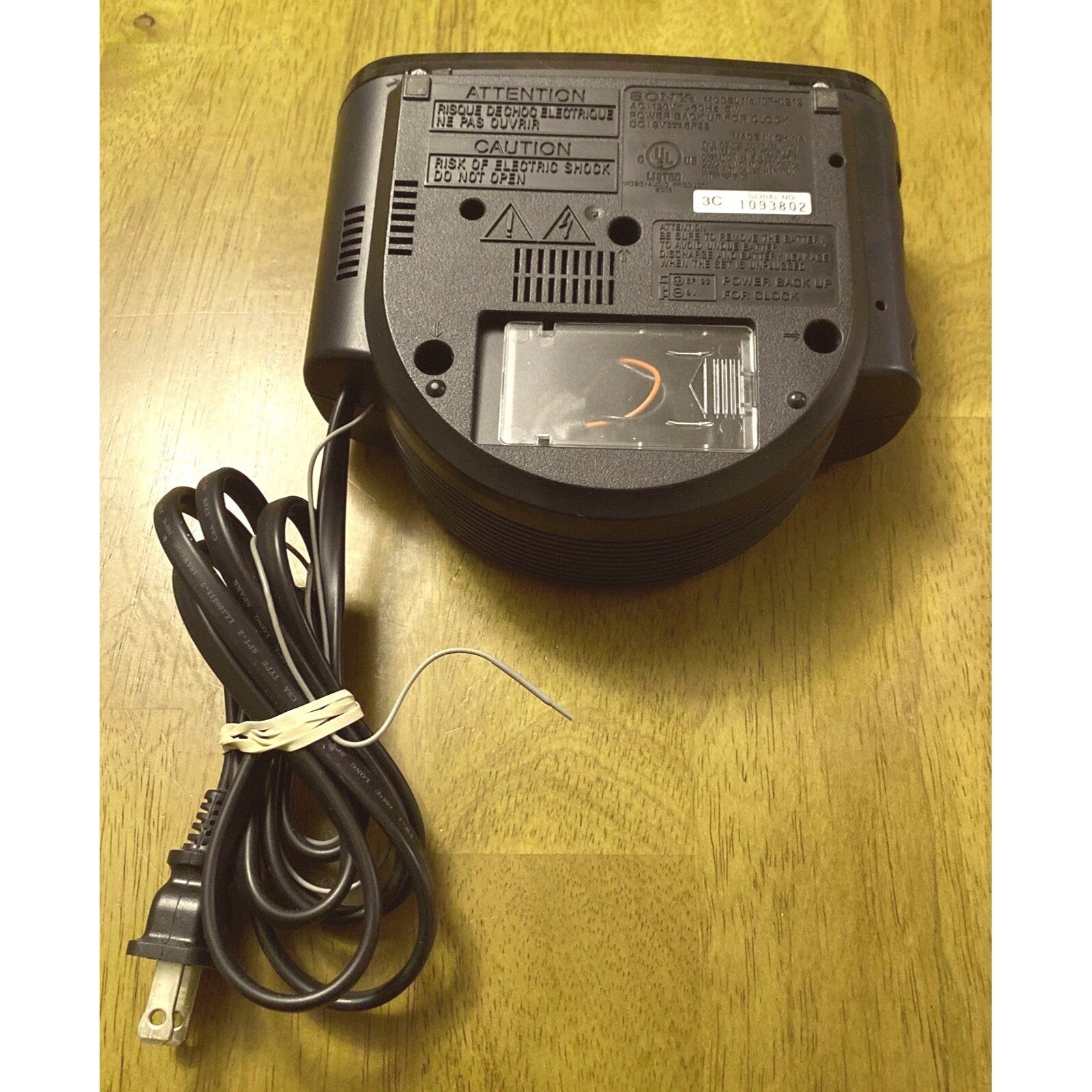 Sony Dream Machine ICF-C212 AM/FM Alarm Clock Radio, Battery Backup (Black)