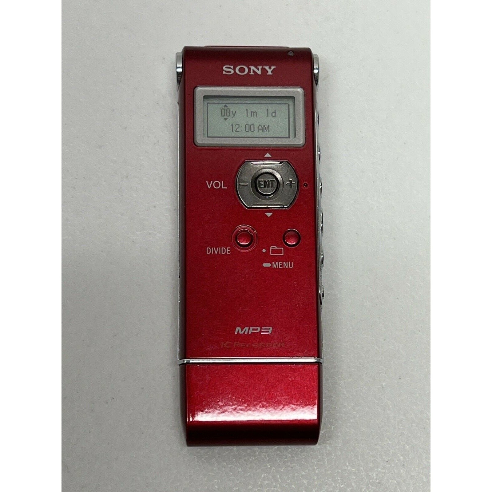 Sony Digital Stereo Voice MP3 Recorder ICD-UX71 Hours Red