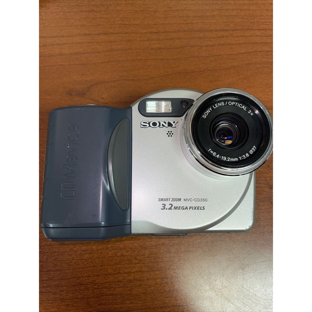 Sony Mavica MVC-CD350 3.2MP Digital Camera - Black Silver