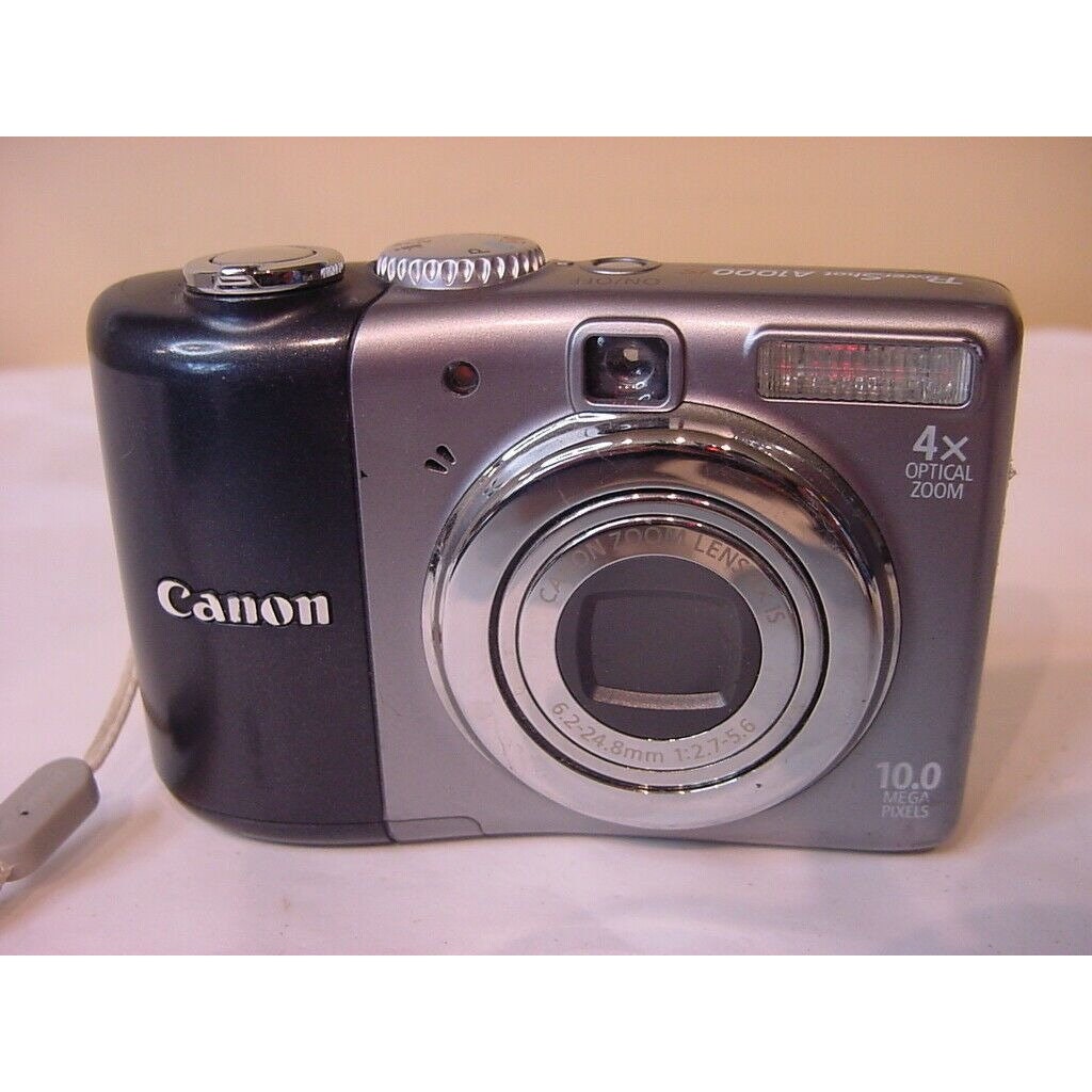 Canon PowerShot A1000 IS 10MP Digital Camera 4X Optical Zoom - Gray