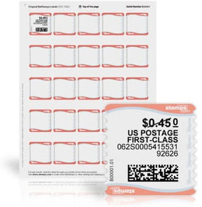 Endicia NetStamp Postage Labels 50 Sheets / 1250 Stamps